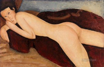 Amedeo Modigliani Painting - Desnudo reclinado de espaldas Amedeo Modigliani